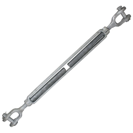 Us Cargo Control Galvanized Turnbuckle - Import - Jaw & Jaw - 7/8" x 18 JJTBGV78X18